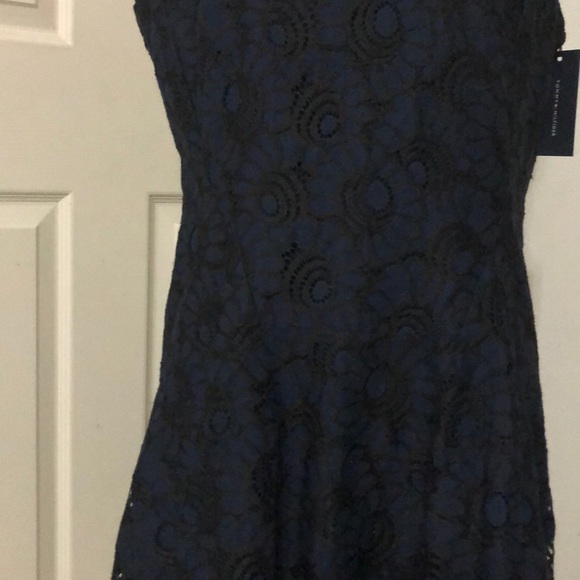 Tommy Hilfiger Sleeveless Lace Fit Flare Dress - Picture 5 of 9